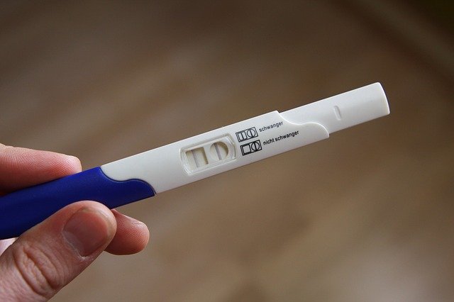 Picture of a pregnancy test stick.